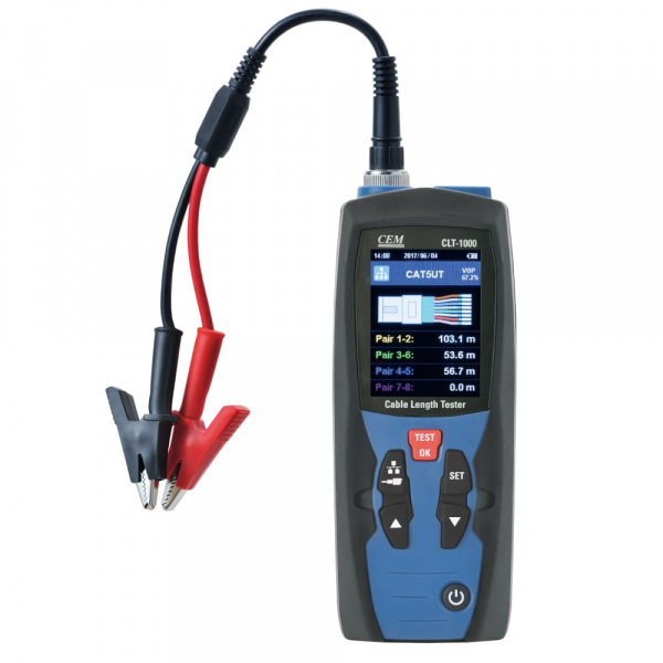 Измеритель длины кабеля CEM CLT-1000 купить по низкой цене | МАКСПРОФИТ Измеритель длины кабеля CEM CLT-1000 купить по низкой цене | МАКСПРОФИТ