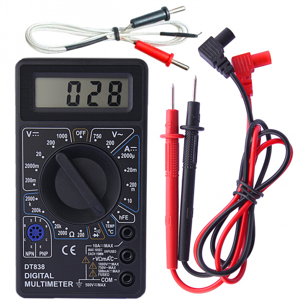 Мультиметр DT-838 купить по низкой цене | МАКСПРОФИТ Мультиметр DT-838 купить по низкой цене | МАКСПРОФИТ