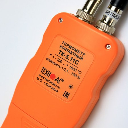 Термометр контактный Техно-АС ТК-5.11С двухканальный с функцией измерения относительной влажности купить по низкой цене | МАКСПРОФИТ