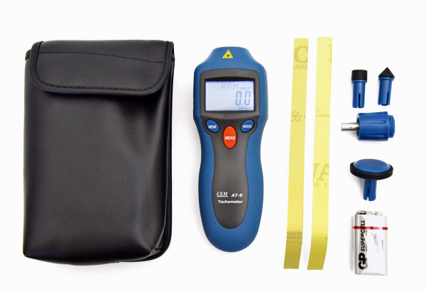 Цифровой лазерный фототахометр, контактно-бесконтактный CEM AT-8 купить по низкой цене | МАКСПРОФИТ Цифровой лазерный фототахометр, контактно-бесконтактный CEM AT-8 купить по низкой цене | МАКСПРОФИТ