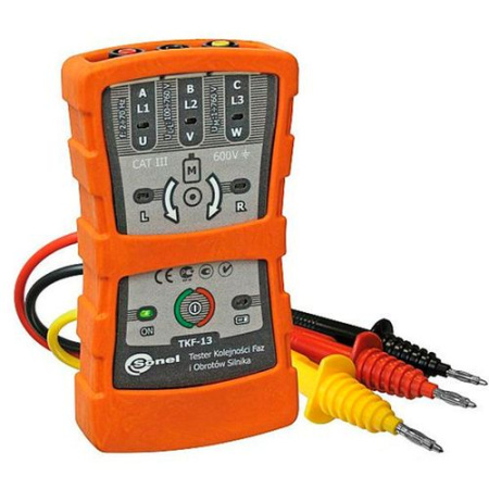 Указатель правильности чередования фаз и направления вращения электродвигателей Sonel TKF-13 купить по низкой цене | МАКСПРОФИТ Указатель правильности чередования фаз и направления вращения электродвигателей Sonel TKF-13 купить по низкой цене | МАКСПРОФИТ