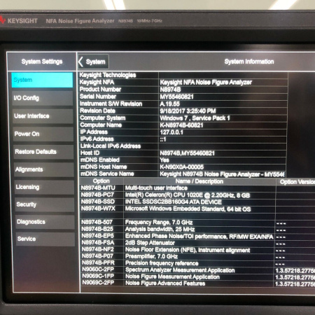 Анализатор коэффициента шума с сенсорным мультитач-дисплеем Keysight N8974B (демонстрационный) купить по низкой цене | МАКСПРОФИТ Анализатор коэффициента шума с сенсорным мультитач-дисплеем Keysight N8974B (демонстрационный) купить по низкой цене | МАКСПРОФИТ