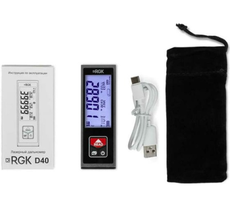 Лазерный дальномер RGK D40  купить по низкой цене | МАКСПРОФИТ Лазерный дальномер RGK D40  купить по низкой цене | МАКСПРОФИТ