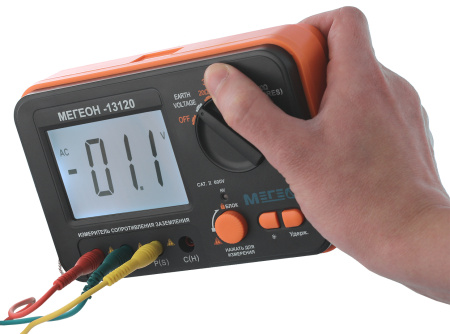 Омметр (измеритель сопротивления заземления)  МЕГЕОН 13120 купить по низкой цене | МАКСПРОФИТ Омметр (измеритель сопротивления заземления)  МЕГЕОН 13120 купить по низкой цене | МАКСПРОФИТ