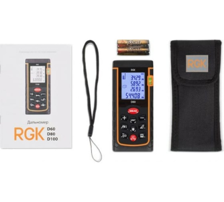 Лазерная рулетка RGK D80 купить по низкой цене | МАКСПРОФИТ