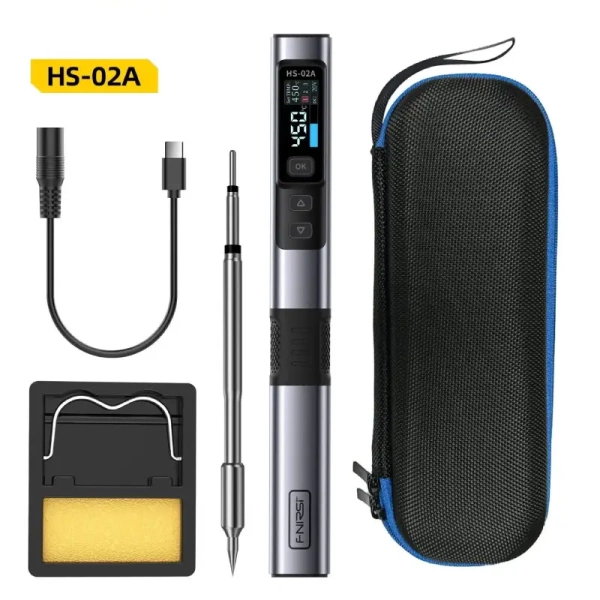 Интеллектуальный паяльник FNIRSI HS-02A-blue купить по низкой цене | МАКСПРОФИТ Интеллектуальный паяльник FNIRSI HS-02A-blue купить по низкой цене | МАКСПРОФИТ