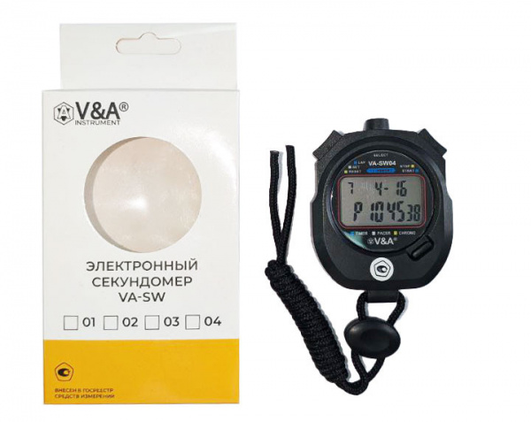Секундомер электронный VA-SW04 с поверкой купить по низкой цене | МАКСПРОФИТ Секундомер электронный VA-SW04 с поверкой купить по низкой цене | МАКСПРОФИТ