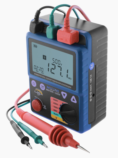 Измеритель сопротивления изоляции (мегаомметр) МЕГЕОН 13250 купить по низкой цене | МАКСПРОФИТ Измеритель сопротивления изоляции (мегаомметр) МЕГЕОН 13250 купить по низкой цене | МАКСПРОФИТ