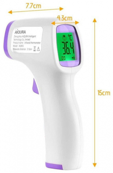 Инфракрасный бесконтактный термометр AiQURA AD801 купить по низкой цене | МАКСПРОФИТ Инфракрасный бесконтактный термометр AiQURA AD801 купить по низкой цене | МАКСПРОФИТ
