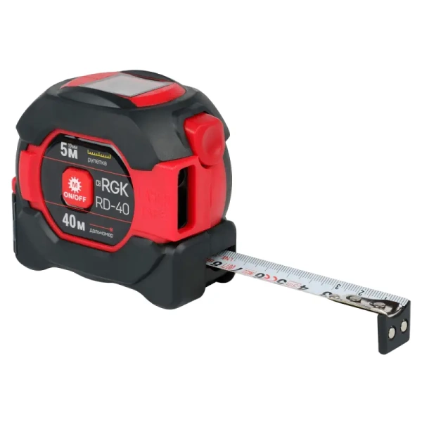 Лазерный дальномер с рулеткой RGK RD-40 купить по низкой цене | МАКСПРОФИТ Лазерный дальномер с рулеткой RGK RD-40 купить по низкой цене | МАКСПРОФИТ