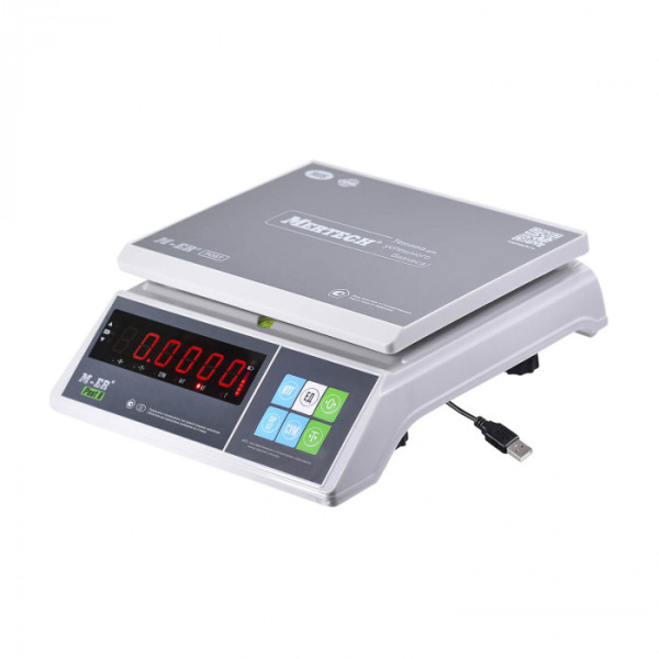 Порционные настольные весы M-ER 326 AFU-32.1 "Post II" LED USB (двойной дисплей) купить по низкой цене | МАКСПРОФИТ