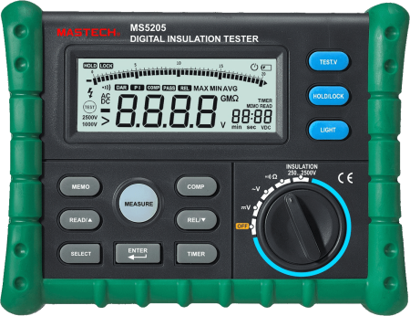 Измеритель сопротивления изоляции (мегаомметр) Mastech MS5205 купить по низкой цене | МАКСПРОФИТ