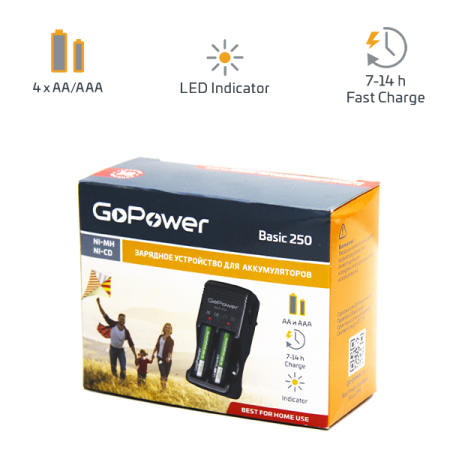 Зарядное устройство GoPower Basic 250 купить по низкой цене | МАКСПРОФИТ Зарядное устройство GoPower Basic 250 купить по низкой цене | МАКСПРОФИТ